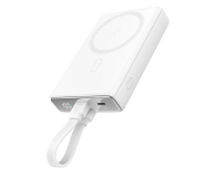 JoyRoom Powerbank magnetyczny 10000mAh 20W z podstawką biały - 1257851 - zdjęcie 1